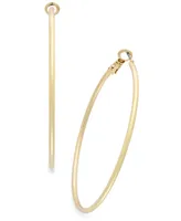 I.n.c. International Concepts Large Thin Hoop Earrings, 2.4", Created for Macy's