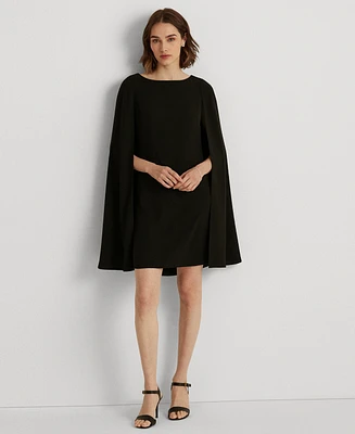 Lauren Ralph Women's Georgette Cape Dress