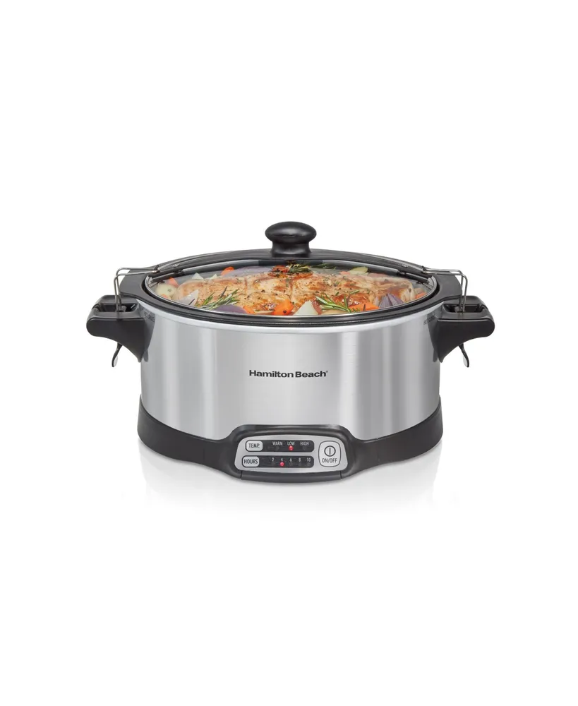 Hamilton Beach Stay Or Go Stovetop Sear Cook 6 Quart Slow Cooker