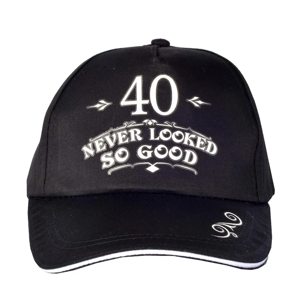 Meant2tobe Men's 40th Birthday Gift Set: 40 Never Looked So Good Baseball  Cap and Sash, Perfect for 40th Birthday Party Supplies and Decorations,  Stylish Acces