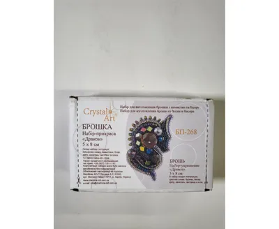 Charivna Mit Bp-268C Beadwork kit for creating brooch "The Dragon" - Assorted Pre