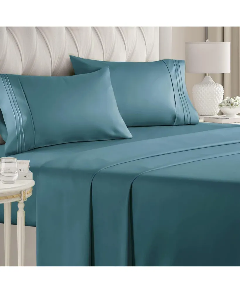 4 Piece Microfiber Sheet Set - California King