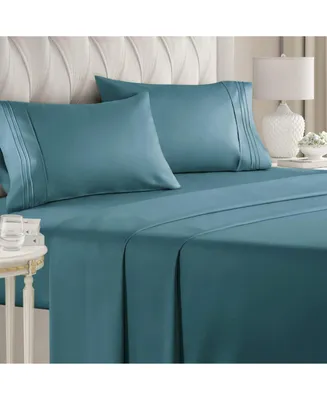 4 Piece Microfiber Sheet Set - California King