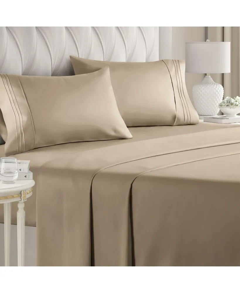 4 Piece Microfiber Sheet Set - California King