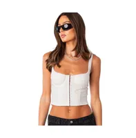 Women's Isadora ribbed corset top