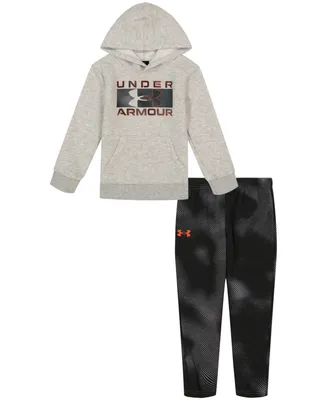 Under Armour Little Boys Lino Wave Lock-Up Hoodie and Joggers Set