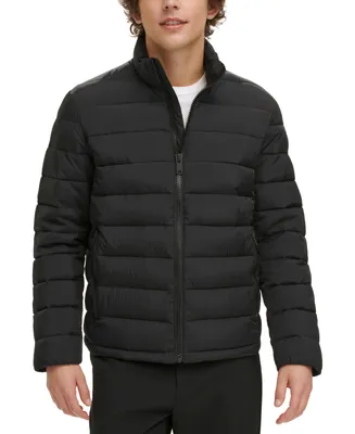 Dkny Men's Quilted Full-Zip Stand Collar Puffer Jacket