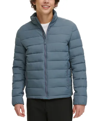 Dkny Men's Quilted Full-Zip Stand Collar Puffer Jacket