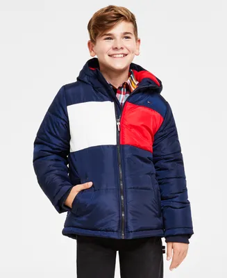 Tommy Hilfiger Toddler and Little Boys Pieced Puffer Jacket