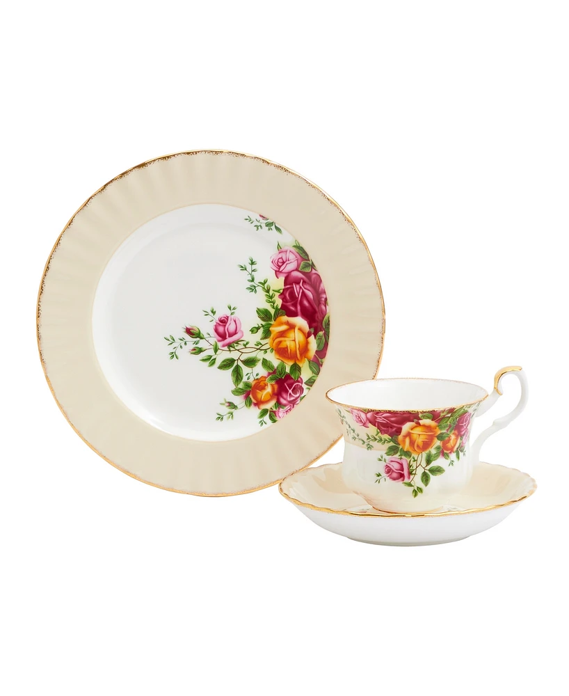 Royal Albert Old Country Roses Vanilla 3 Piece Set