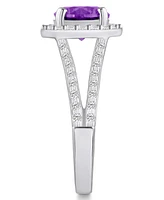 Macy's Amethyst (1-3/4 ct. t.w.) and Diamond (1/2 Ring 14K Gold