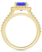 Macy's Tanzanite (2 Ct. t.w.) and Diamond (/2 Halo Ring