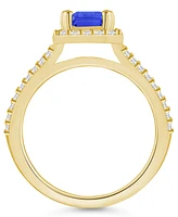 Macy's Tanzanite (2 Ct. t.w.) and Diamond (1/2 Halo Ring