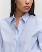 Mango Women's Oversized Lyocell Shirt