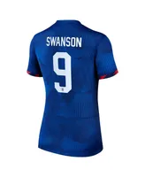 Women's Nike Mallory Swanson Royal Uswnt 2023 Away Replica Jersey