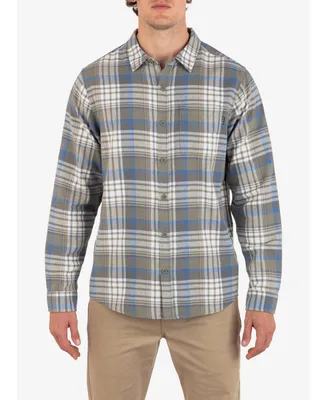 Hurley Men's Portland Flannel Long Sleeve Shirt