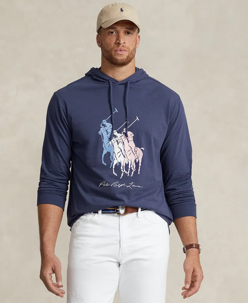 Polo Ralph Lauren Big & Tall Big Pony Long Sleeve Hoodie T-Shirt