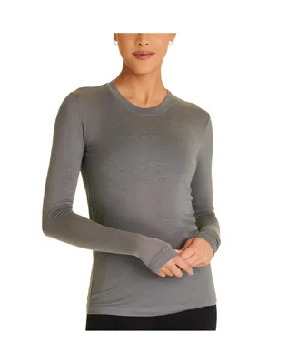 Alala Adult Women Washable Cashmere Blend Long Sleeve Crew Neck Top