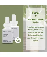 Pura Brooklyn Candle Studio - Fern & Moss - Home Scent Refill - Smart Home Air Diffuser Fragrance - Up to 120-Hours of Luxury Fragrance per Vial