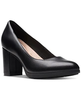 Clarks Women's Bayla Skip Slip-On Platform Dress Pumps