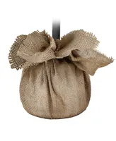 Puleo 4' Pre-Lit Artificial Tree in Burlap Sac