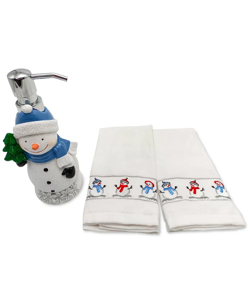 Mistletoe Farms Snowman 3-Pc. Towel and Pump Set