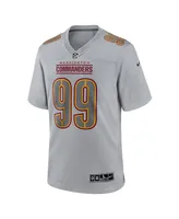 Men's Nike Chase Young Gray Washington Commanders Atmosphere Fashion Game Jersey