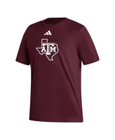 Men's adidas Maroon Texas A&M Aggies Logo Fresh T-shirt