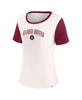 Women's Fanatics Cream Atlanta United Fc Volley T-shirt