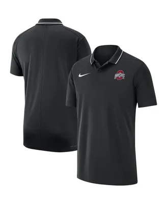 Men's Nike Black Ohio State Buckeyes 2023 Coaches Performance Polo Shirt