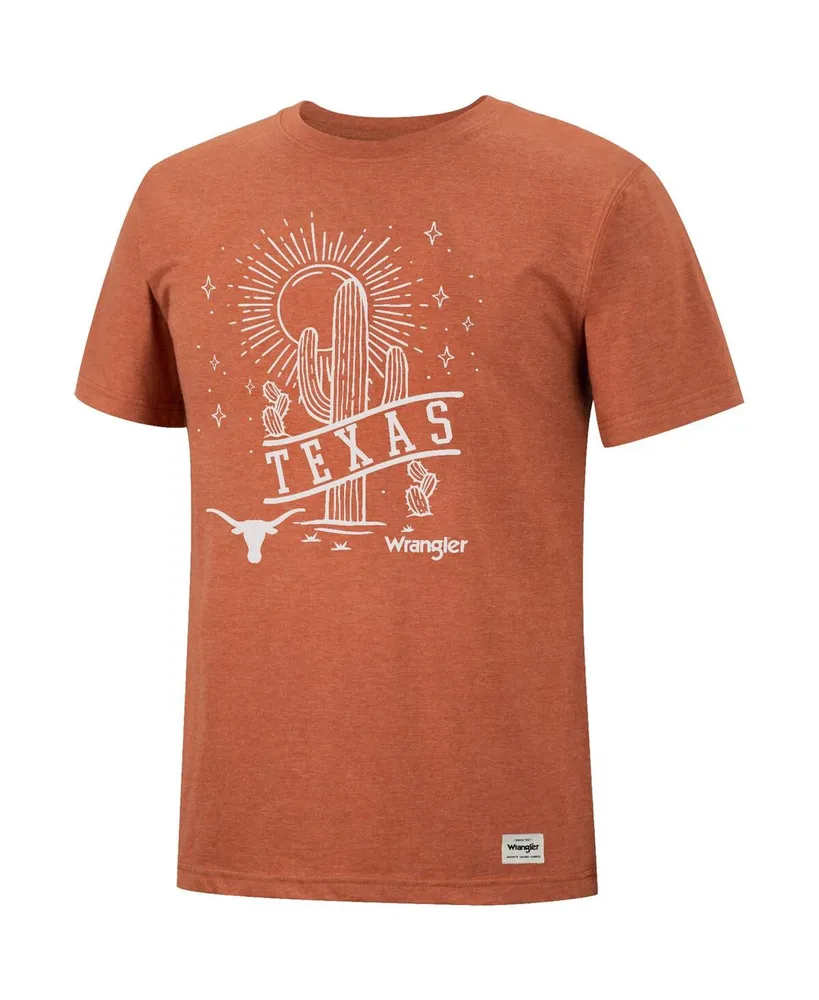 Men's Colosseum x Wrangler Heather Texas Orange Texas Longhorns Desert Landscape T-shirt
