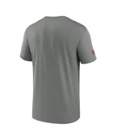 Men's Nike Heather Gray Arizona Cardinals Sideline Legend Performance T-shirt