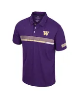 Men's Colosseum Purple Washington Huskies No Problemo Polo Shirt