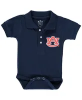 Infant Boys and Girls Navy Auburn Tigers Polo Bodysuit