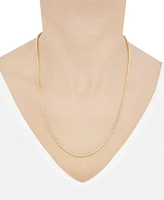 Wheat Link 22" Chain Necklace in 14k Gold