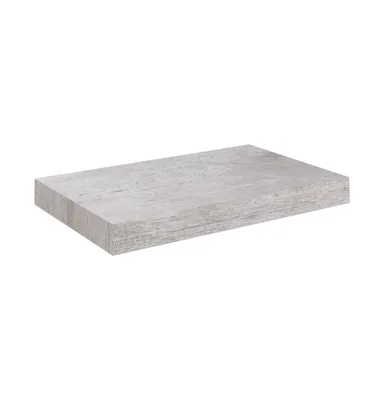 vidaXL Floating Wall Shelf Concrete Gray 9.1"x9.3"x1.5" Mdf
