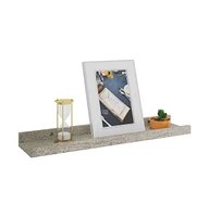 vidaXL Wall Shelves 2 pcs Concrete Gray 15.7"x3.5"x1.2"