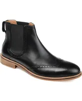 Thomas & Vine Men's Watson Wide Width Tru Comfort Foam Pull-On Wingtip Chelsea Boots