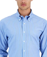 Brooks Brothers Men's Regular Fit Non-Iron Thin Stripe Dress Shirt