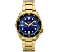 Seiko Men's Automatic 5 Sports Gold-Tone Stainless Steel Bracelet Watch 43mm