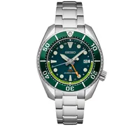 Seiko Men's Prospex Sea Sumo Solar Gmt Stainless Steel Bracelet Watch 45mm