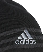 adidas Men's Eclipse Reversible 3 Three-Stripe Beanie