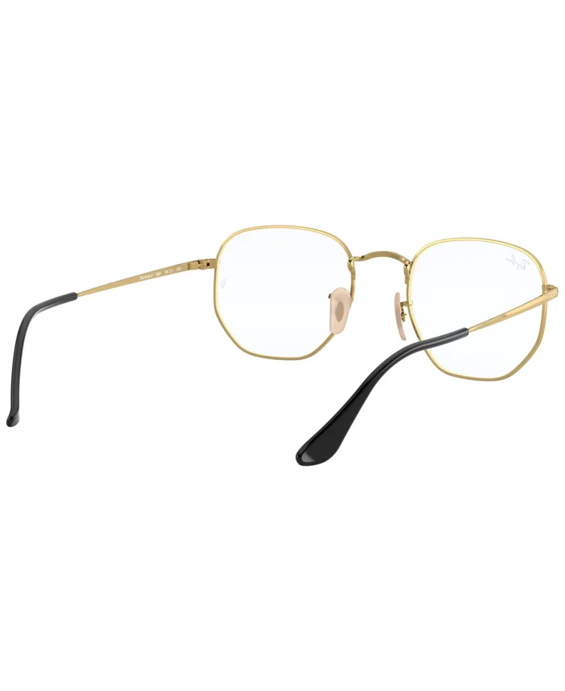 Ray-Ban Unisex Hexagonal Optics Eyeglasses, RB6448F 56