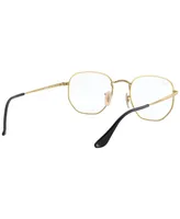 Ray-Ban Unisex Hexagonal Optics Eyeglasses, RB6448F 56