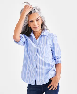 Style & Co Women's Cotton Buttoned-Up Shirt