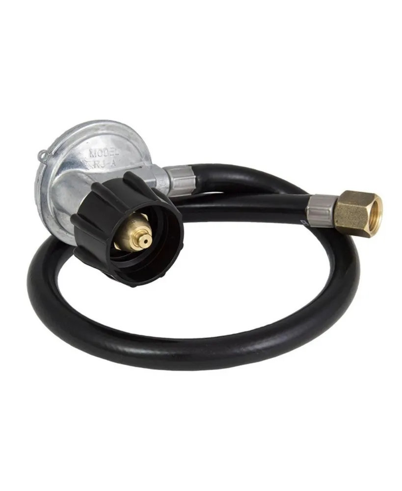 Char-Broil 8011455 Rubber Gas Line Hose & Regulator, Black - 11.7 x 4.5 x 3 in.