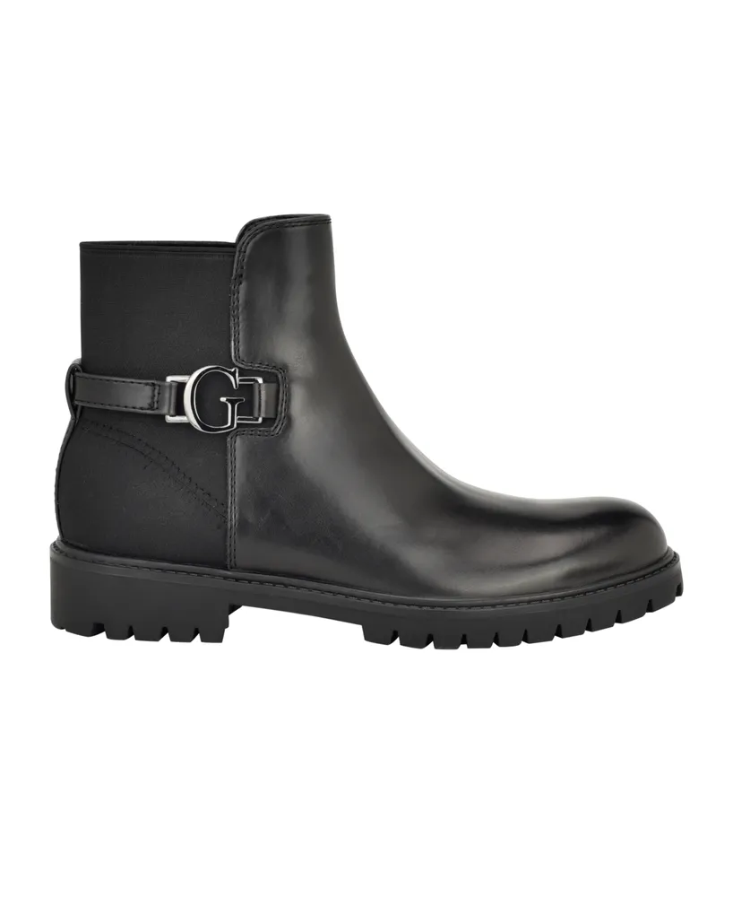Guess Men's Dumal Low Shaft Casual Lug Sole Boots