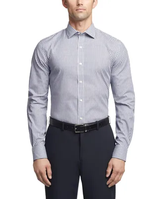 Tommy Hilfiger Men's Flex Slim Fit Wrinkle Free Stretch Twill Dress Shirt