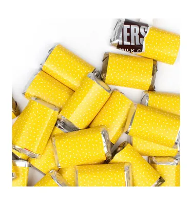41 Pcs Yellow Candy Party Favors Hershey's Miniatures Chocolate