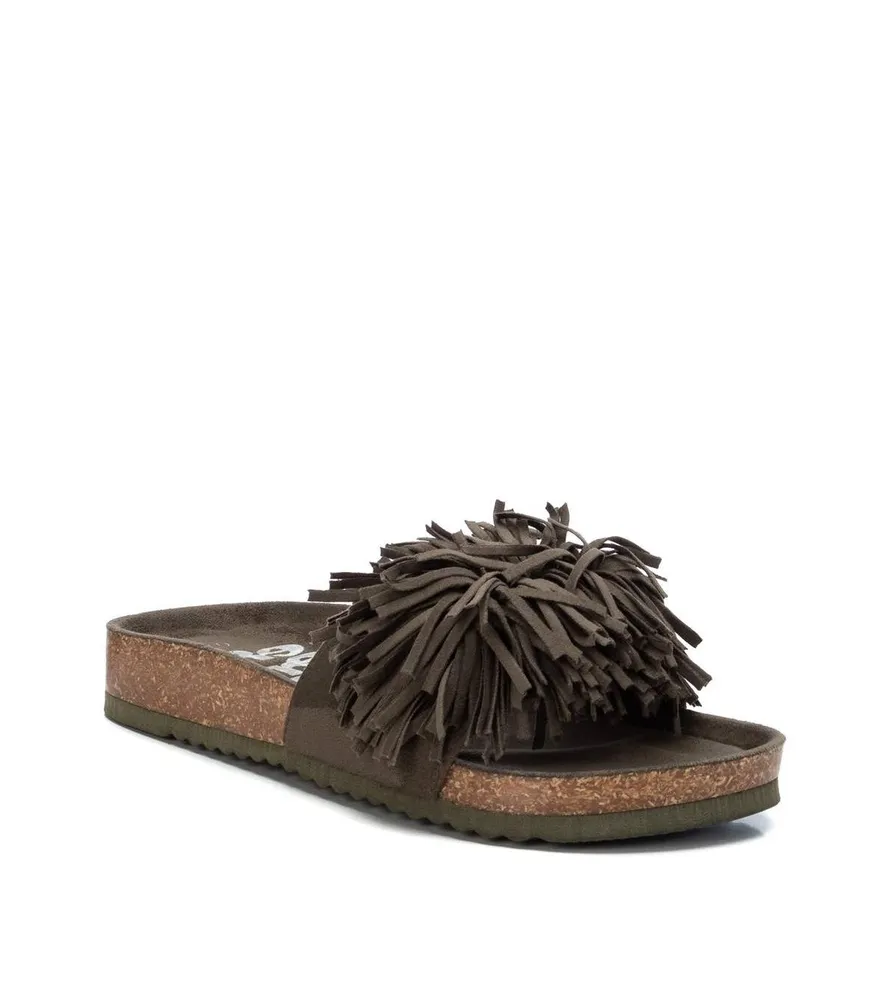 Women's Suede Flat Sandals By Xti